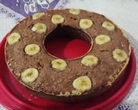 Bolo de banana canela e aveia fácil
