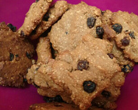 Cookie de aveia e passas