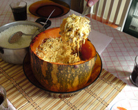 Camarão na abóbora