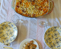 Macarrão com linguiça calabresa e creme de leite
