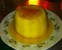 Pudim de caneca no micro-ondas