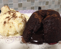 Petit gâteau de creme de avelã perfeito