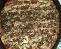 Massa de pizza alta e fofa