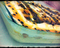 Pavê mousse de maracujá