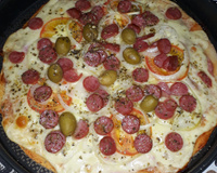 Pizza rápida sem glúten