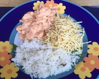 Estrogonofe de camarão