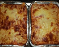 Pão quente de queijo e presunto