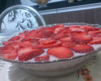 Pavê de morango e chocolate