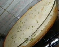 Doce de banana com creme