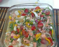 Ceviche de salmão