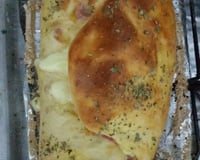 Pão recheado com presunto