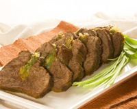 Maminha recheada de legumes