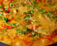 Filé de peixe ao leite de coco