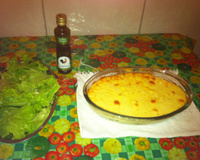 Escondidinho de mandioca com carne seca