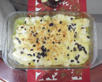 Lombo de bacalhau com palmito