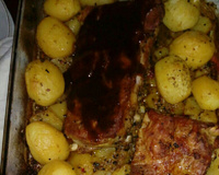 Costelinha de Porco com Molho Barbecue