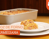 Arroz de forno à parmegiana