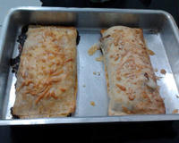 Rocambole  de massa de pastel