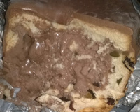 Panetone recheado com sorvete