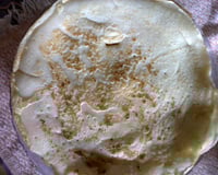 Massa de panqueca de leite em pó