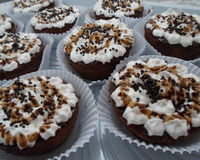 Cupcake de chocolate no micro-ondas