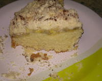 Cuca de banana com farofa