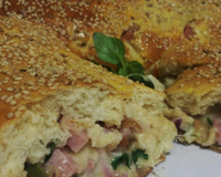 Pão de liquidificador recheado