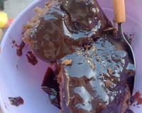 Bolo de café e chocolate