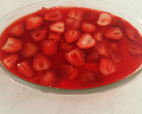 Pavê gelado de morango