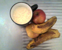 Vitamina de banana e maçã