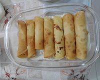 Panqueca da Cris ao molho branco