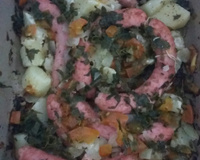 linguiça de frango ao forno