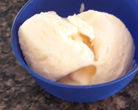 Sorvete caseiro de gelatina