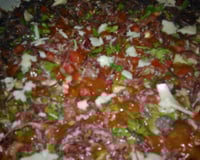 Pizza caseira de carne seca