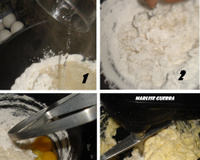 Biscoito de polvilho feito com batedeira