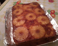 Bolo de abacaxi caramelizado