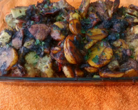 Costela de boi com batatas