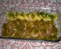 Lombo de porco com molho de hortelã