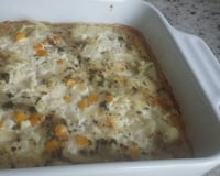 Omelete de forno light com couve-flor