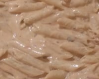 Penne ao molho de requeijão e bacon