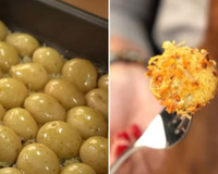 Batata bolinha assada com queijo crocante virou o lanche preferido dos meus filhos (e meu também!)