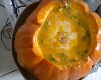 Bobó de camarão na moranga