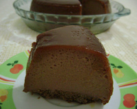 Pudim de chocolate e nozes