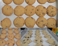 Biscoito de aveia com gotas de chocolate