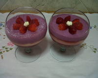 Gelatina com creme de coco