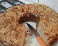 Bolo de maçã com canela