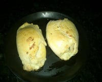 Enroladinho de queijo e presunto