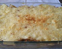 Escondidinho de carne de sol com queijo de coalho