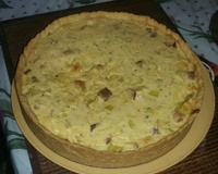 Quiche de alho poró
