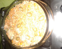 Macarronada de frango com creme de leite